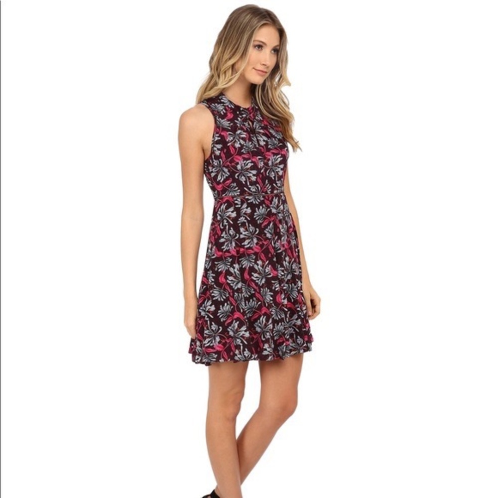 Rebecca Taylor Mystic Garden Keyhole Silk Dress